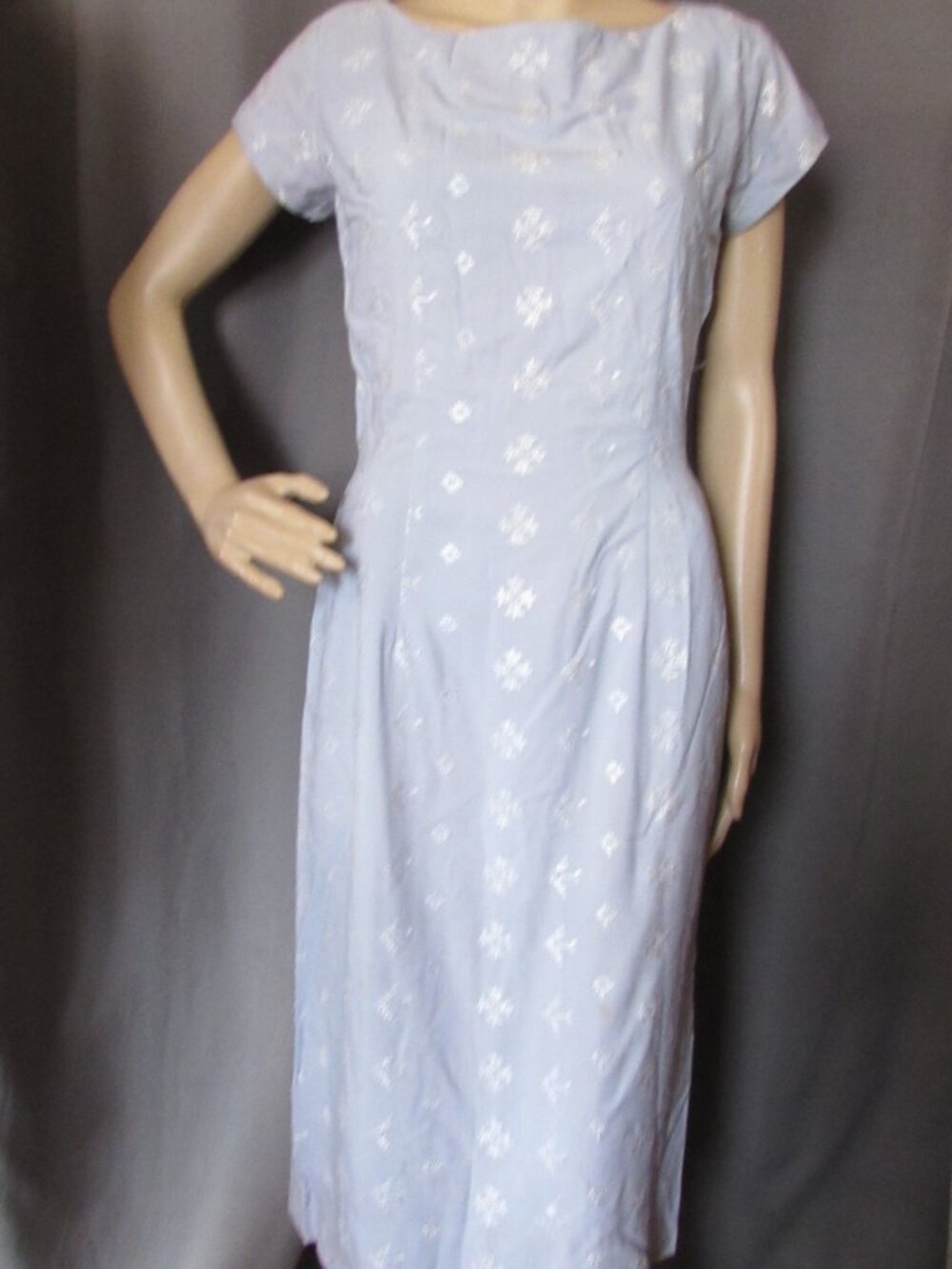 Vintage 1960 Era Powder Blue Sheath